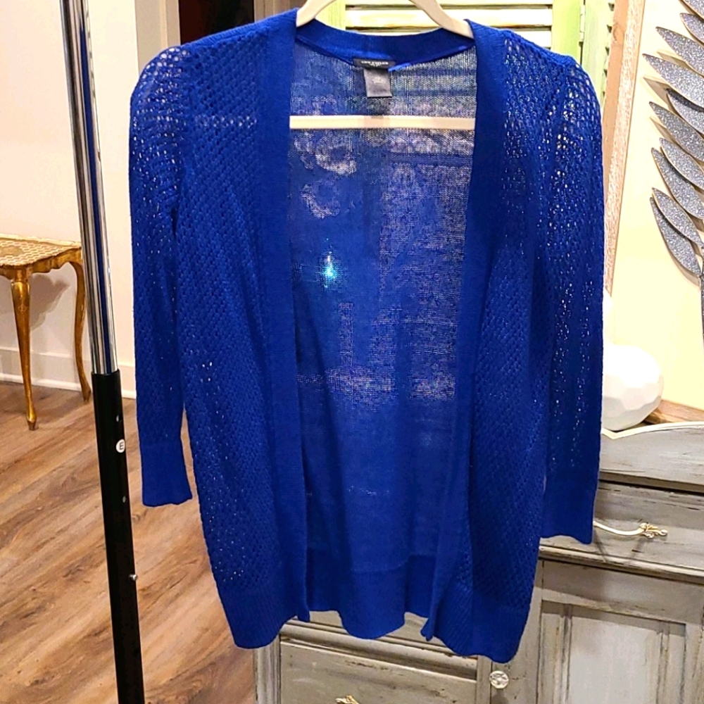EUC Blue Summer Cardigan Sweater